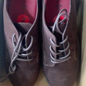 Boys size 2 chocolate brown  dress shoes.